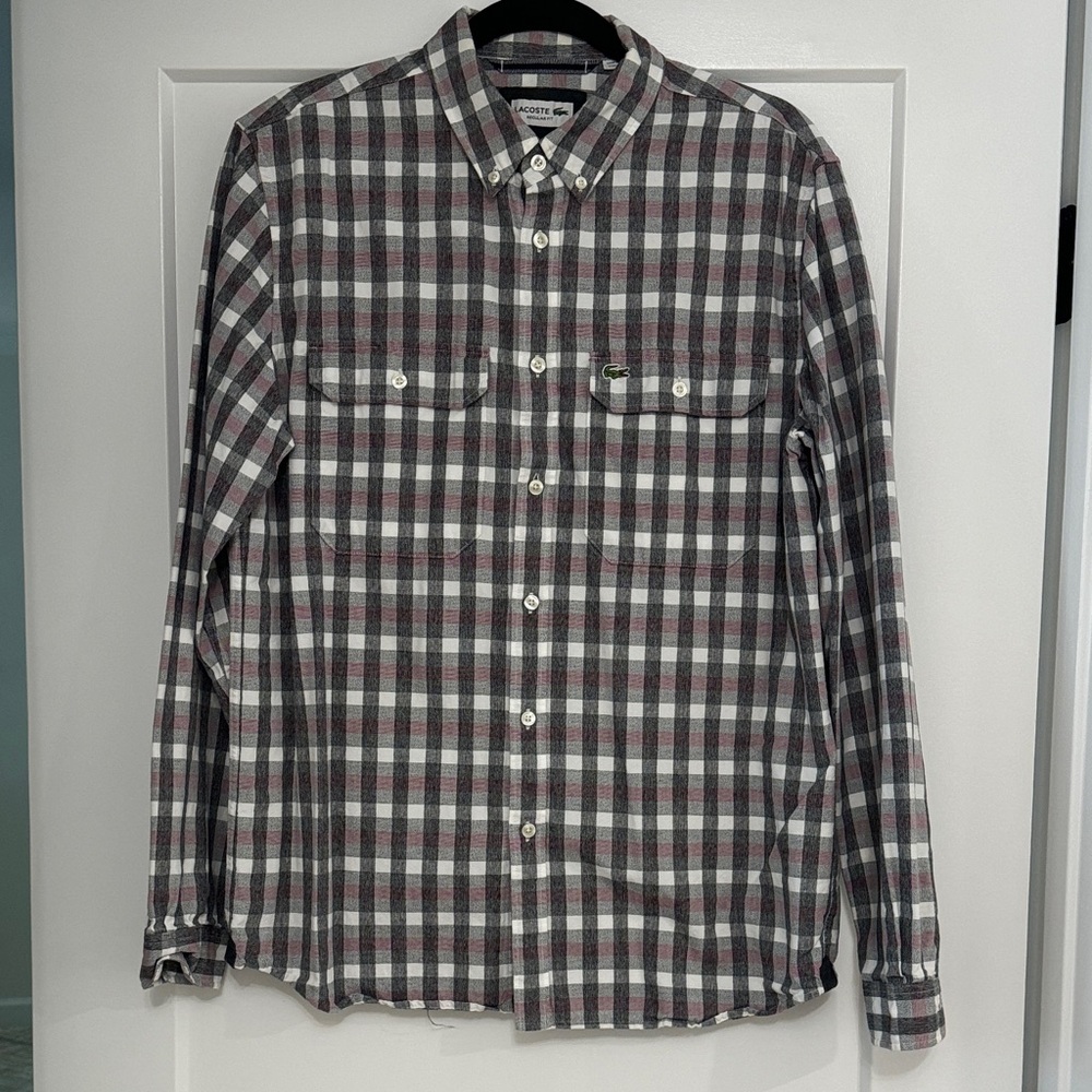 LACOSTE Men’s Button Down (REGULAR FIT)